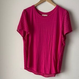 Skies Are Blue Fuchsia Short Sleeve Tee